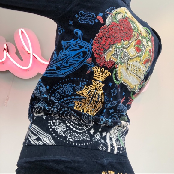 *SOLD ON DEPOP* Cyber Y2K Velour Tracksuit - Picture 4 of 9